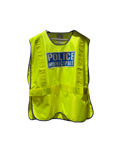 Chasuble Haute Visibilité – POLICE MUNICIPALE – Gilet Sécurité Fluorescent