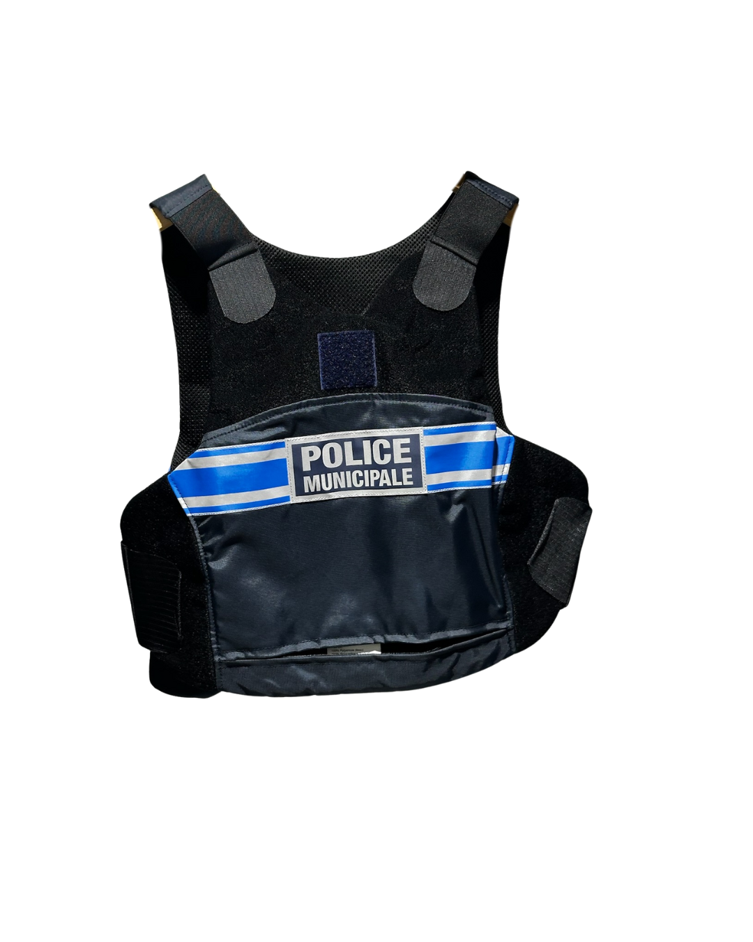 Housse Gilet Pare-Balles Bleu – POLICE MUNICIPALE – Protection et Visibilité Renforcée