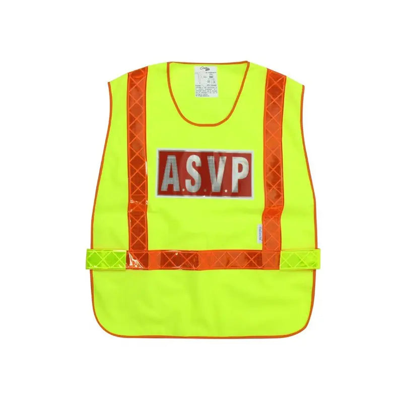 Gilet Haute Visibilité ASVP – Chasuble Fluorescente avec Bandes Réfléchissantes