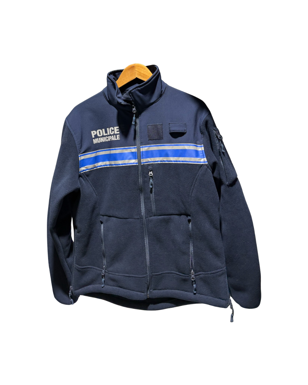 Veste Hybride POLICE MUNICIPALE – Polaire avec Renforts Softshell aux Épaules